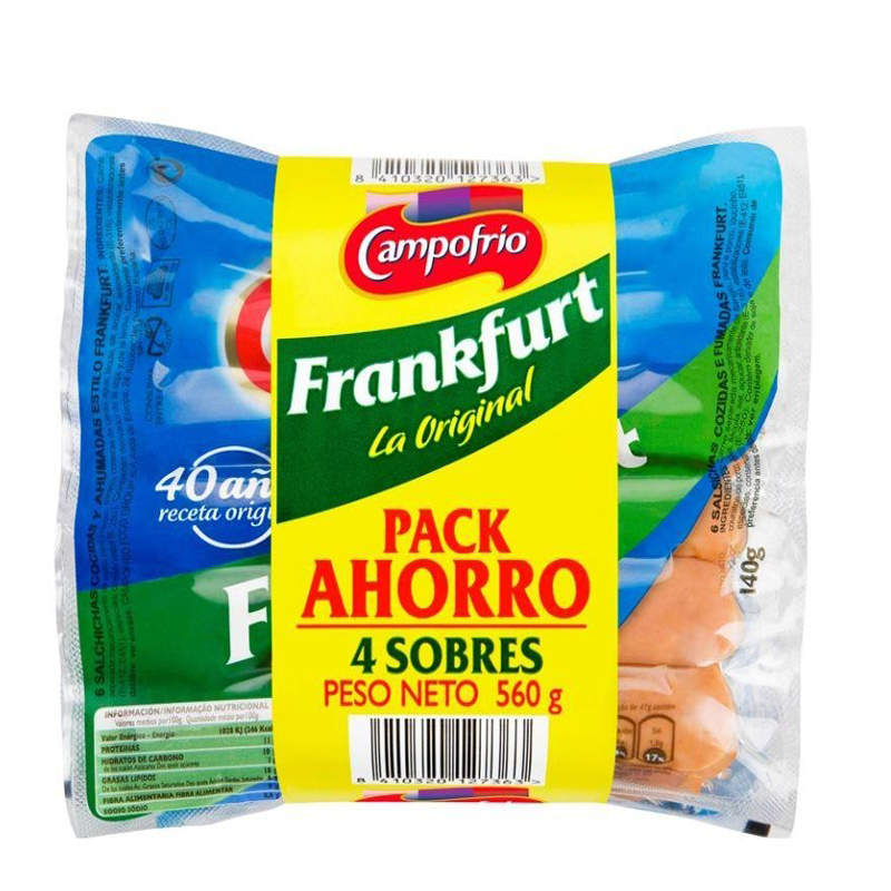 Imagen de SALCHICHAS FRANKFURT CAMPOFRIO