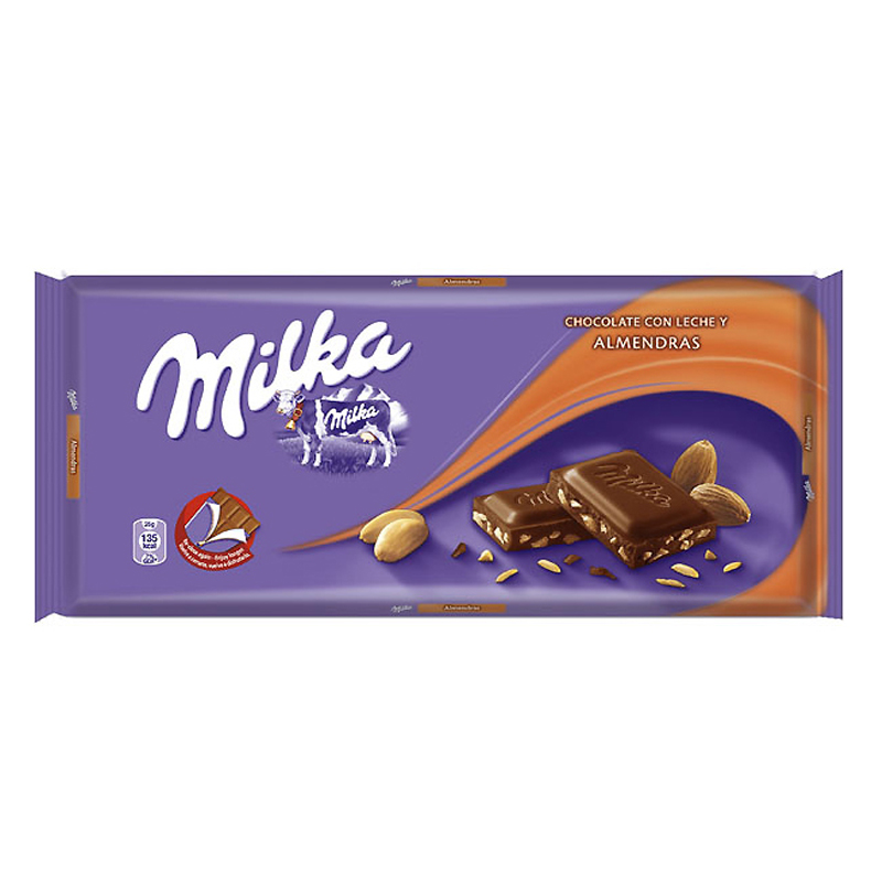 Imagen de CHOCOLATE CON LECHE Y ALMENDRAS MILKA