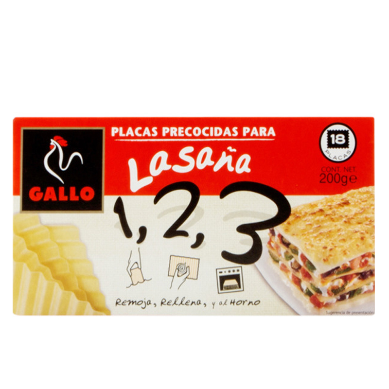 Imagen de LASAÑA PRECOCIDA GALLO