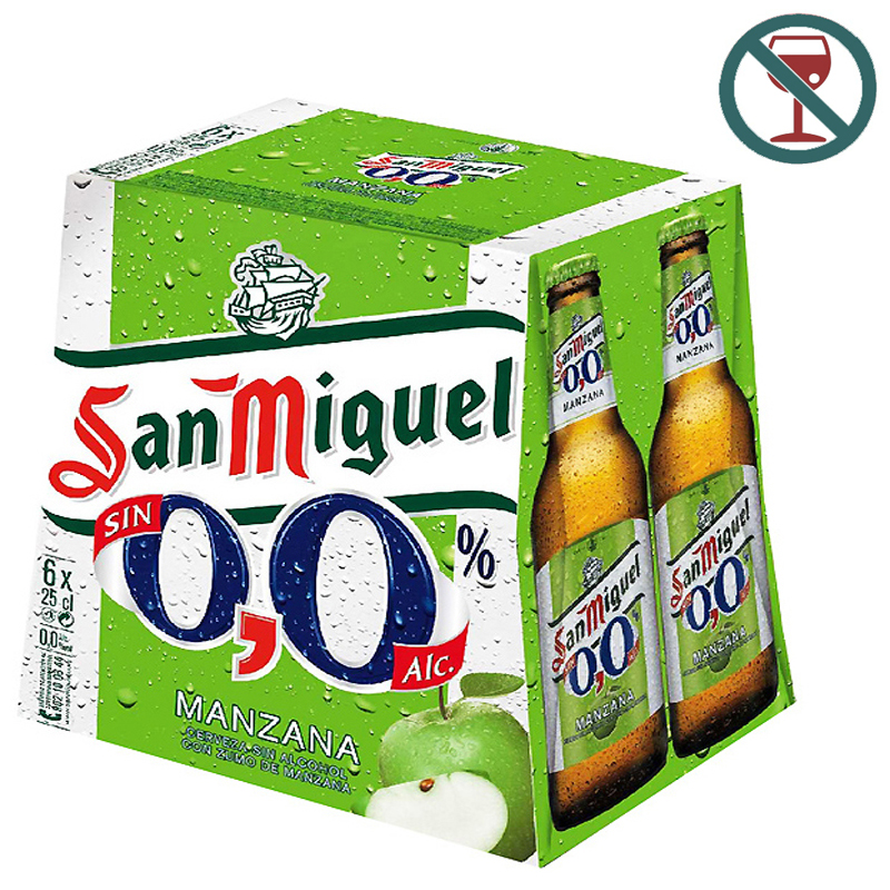 Imagen de SAN MIGUEL 0,0% MANZANA