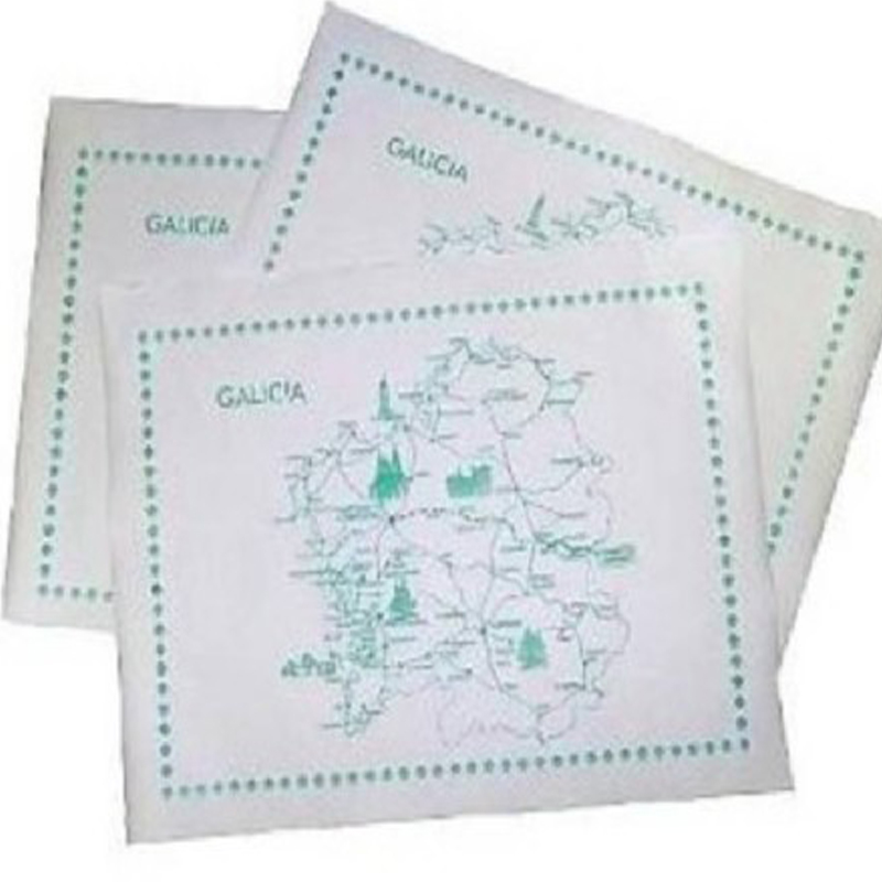 Imagen de MANTEL DE PAPEL INDIVIDUAL MAPA GALICIA