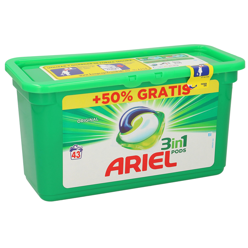 DETERGENTE ARIEL CAPSULAS 3 EN 1