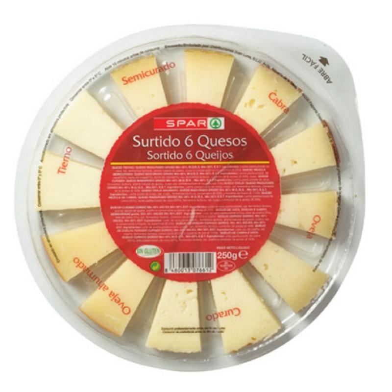 TABLA DE 6 QUESOS NACIONALES SPAR Tuquetraes