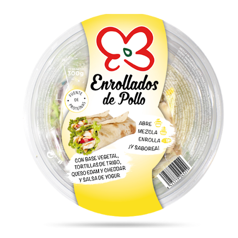 Imagen de BOWL ENSALADA ENROLLADOS DE POLLO