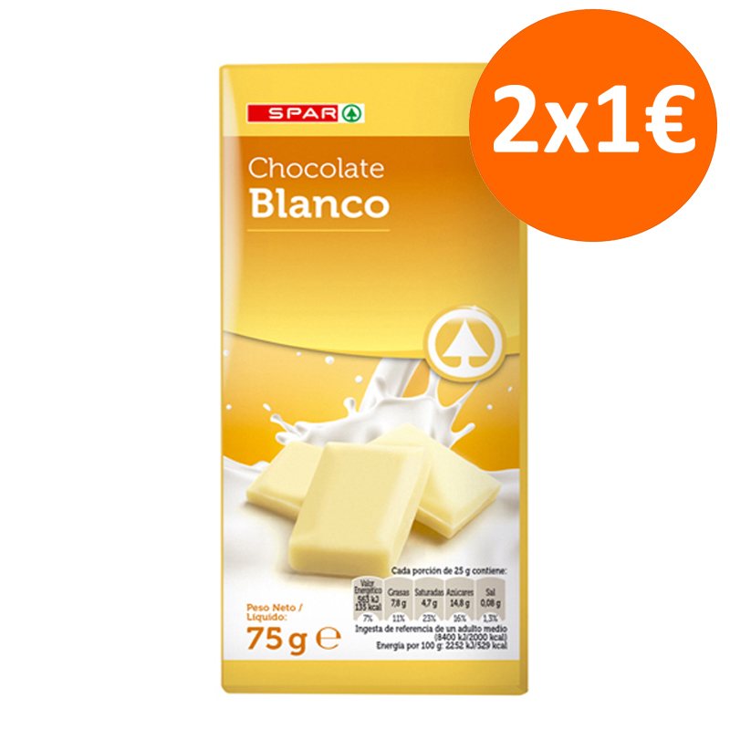 Imagen de CHOCOLATE BLANCO SPAR