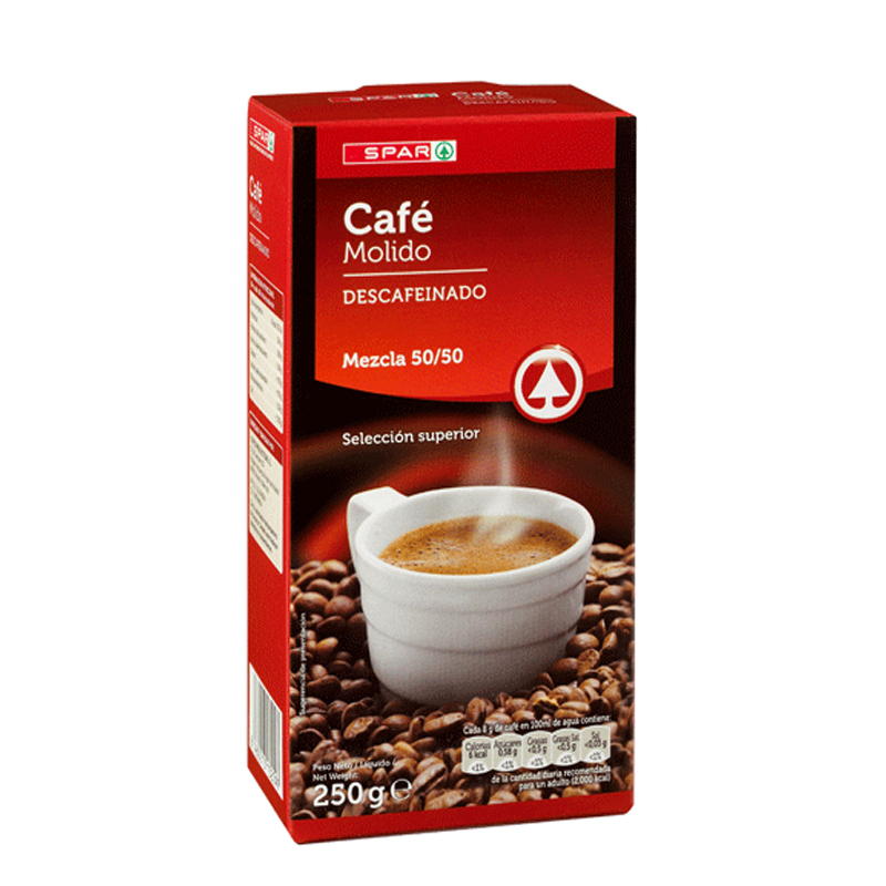 CAFE SPAR DESCAFEINADO MEZCLA | Tuquetraes