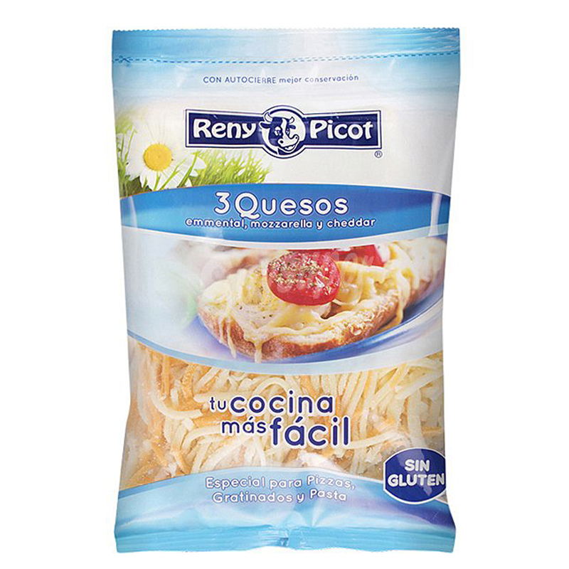 Imagen de QUESO RALLADO HILOS 3 QUESOS RENY PICOT