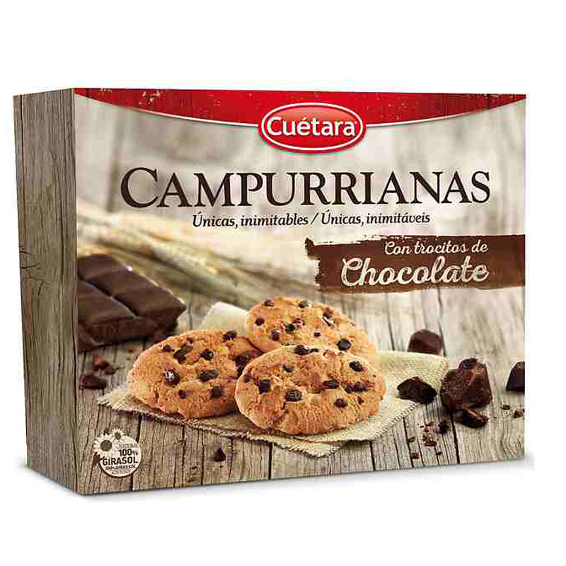 Imagen de GALLETA CUETARA CAMPURRIANA CON TROZOS DE CHOCOLATE