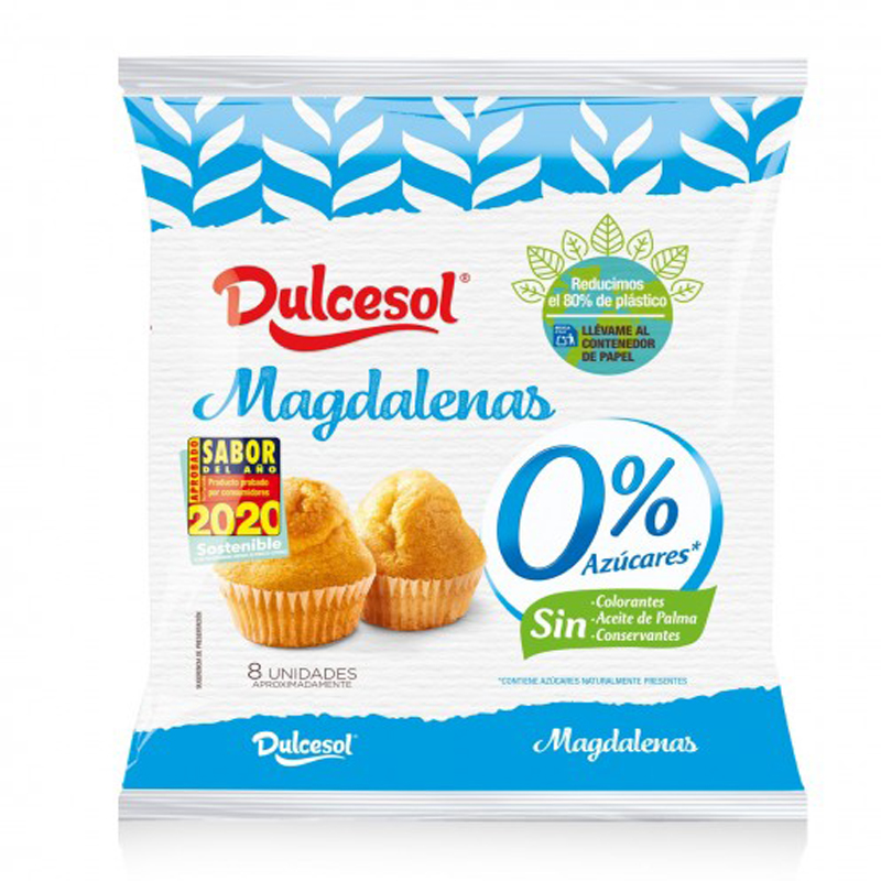 Imagen de MAGDALENAS DULCESOL 0% AZUCARES