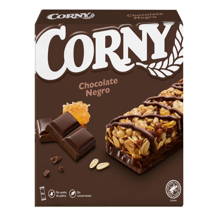Imagen de BARRITAS CORNY CHOCOLATE NEGRO HERO