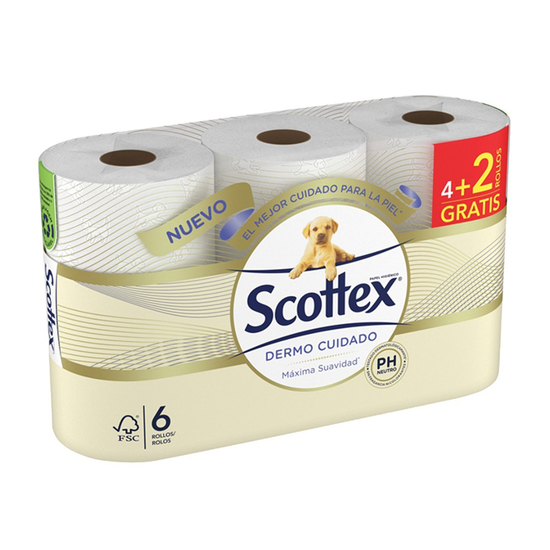 Imagen de PAPEL HIGIENICO SCOTTEX DERMO