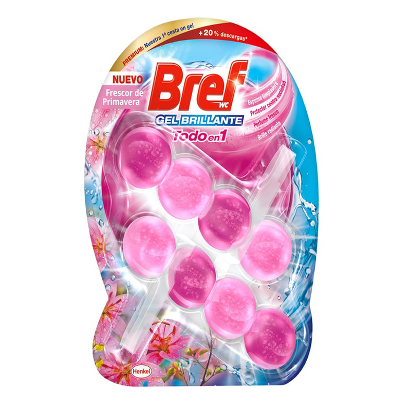 Imagen de LIMPIADOR WC BREF BRILLANTE FRESCOR PRIMAVERA