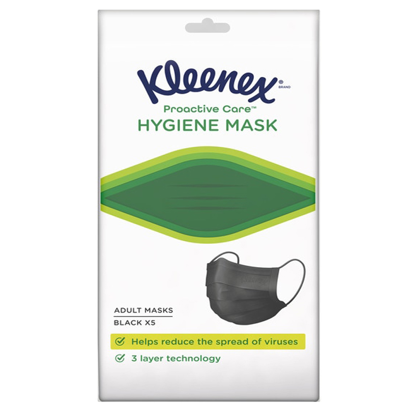 Imagen de MASCARILLA KLEENEX NEGRA