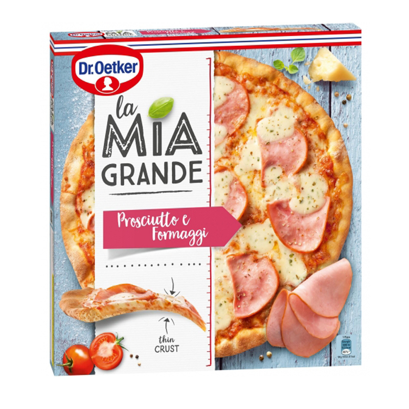 Imagen de PIZZA DR.OETKER LA MIA GRANDE JAMON Y QUESOS