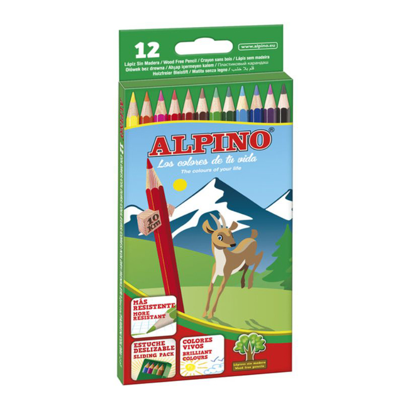 Imagen de LAPICES COLORES ALPINO LARGOS