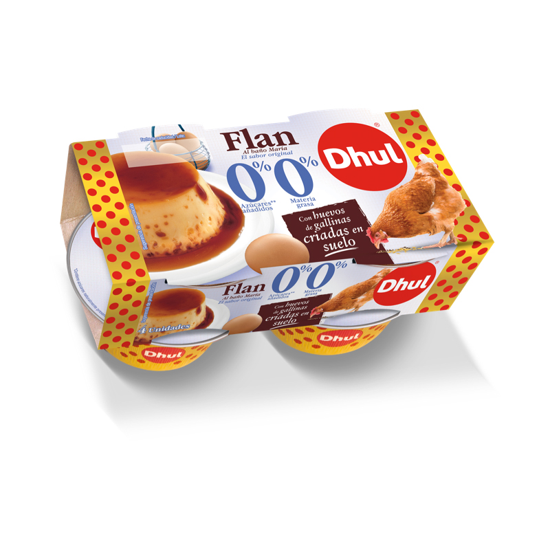 Imagen de FLAN DE HUEVO 0% M.G. 0% AZUCAR DHUL