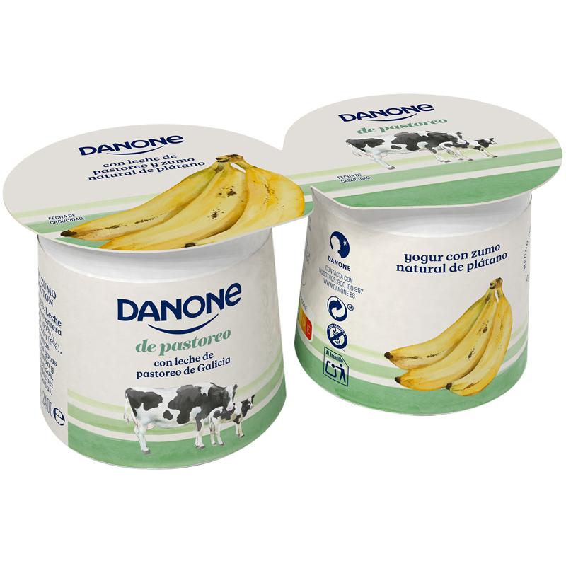 Imagen de YOGUR DANONE DE PASTOREO PLATANO