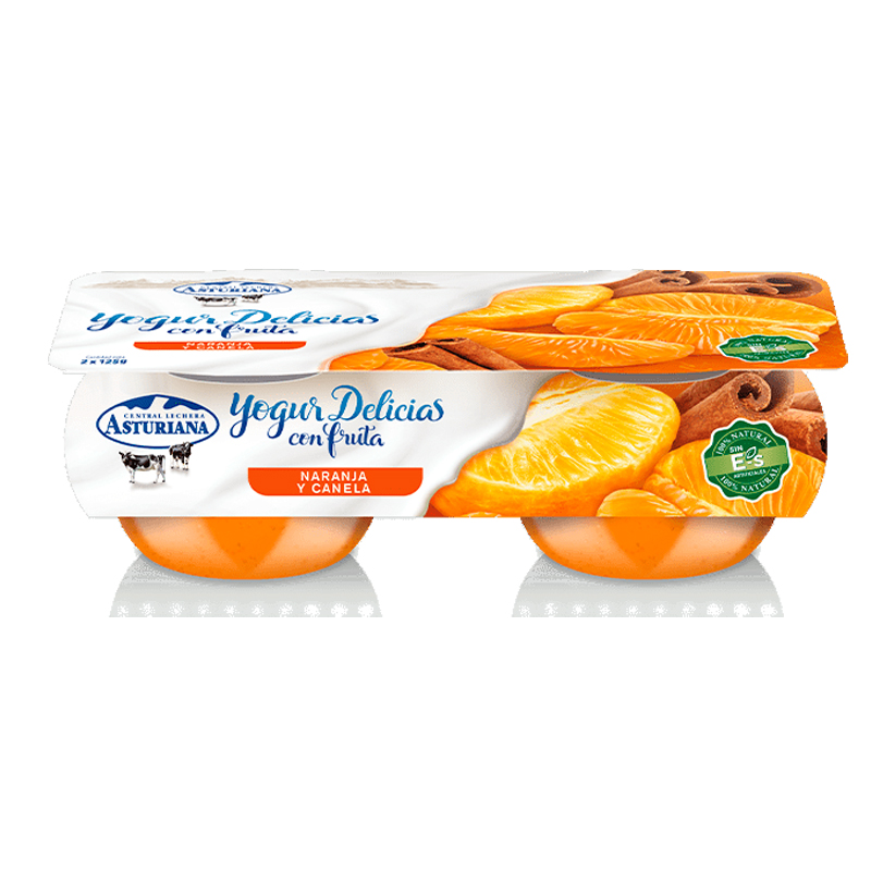 Imagen de YOGUR ASTURIANA BICAPA CON NARANJA Y CANELA