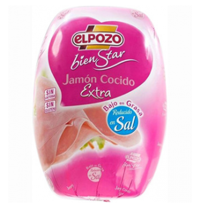 Imagen de JAMON COCIDO REDUCIDO EN SAL EL POZO