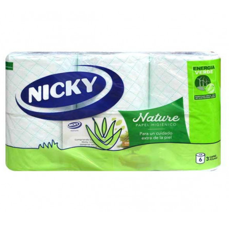 Imagen de PAPEL HIGIENICO NICKY NATURE