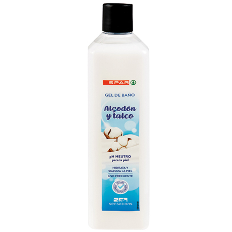 Imagen de GEL DE BAÑO SENSATIONS ALGODÓN Y TALCO