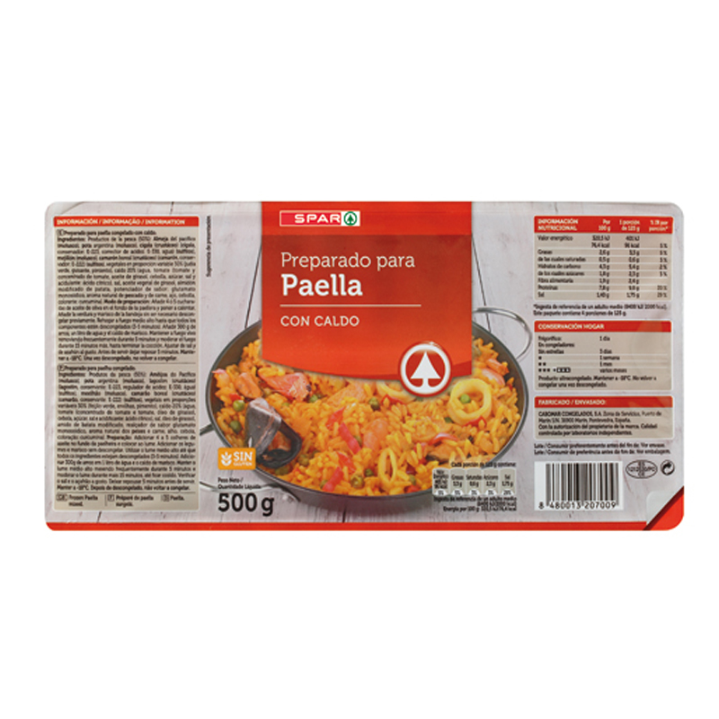 Imagen de PREPARADO PARA PAELLA SPAR CON CALDO